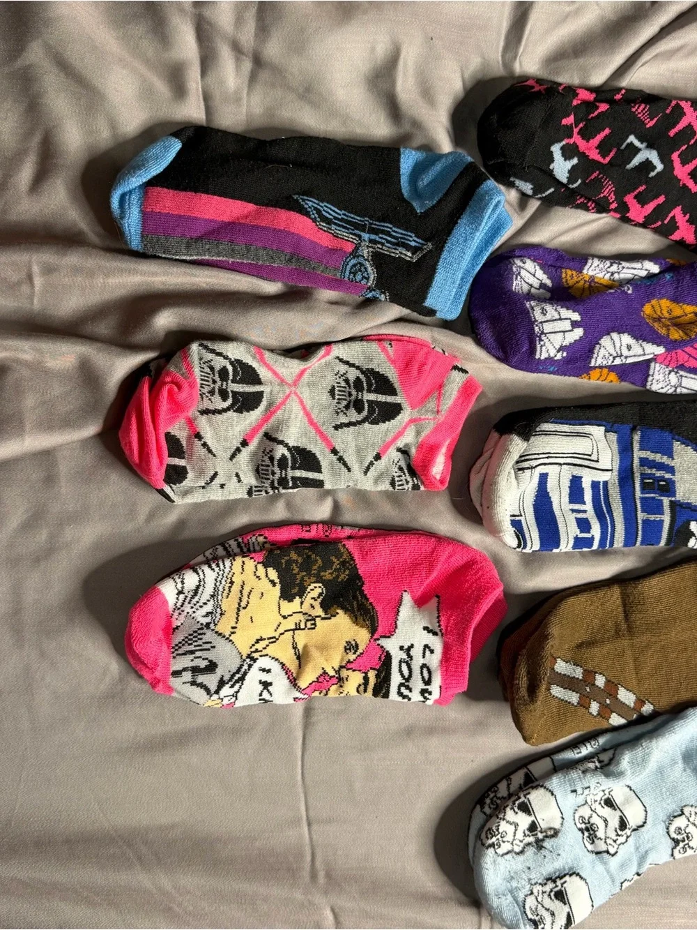 No-Show Socks – Assorted Graphic Colors
